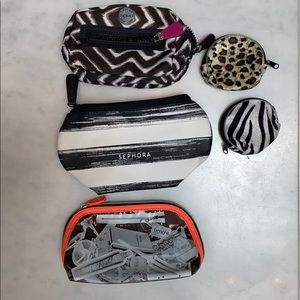 Various cosmetic bags set